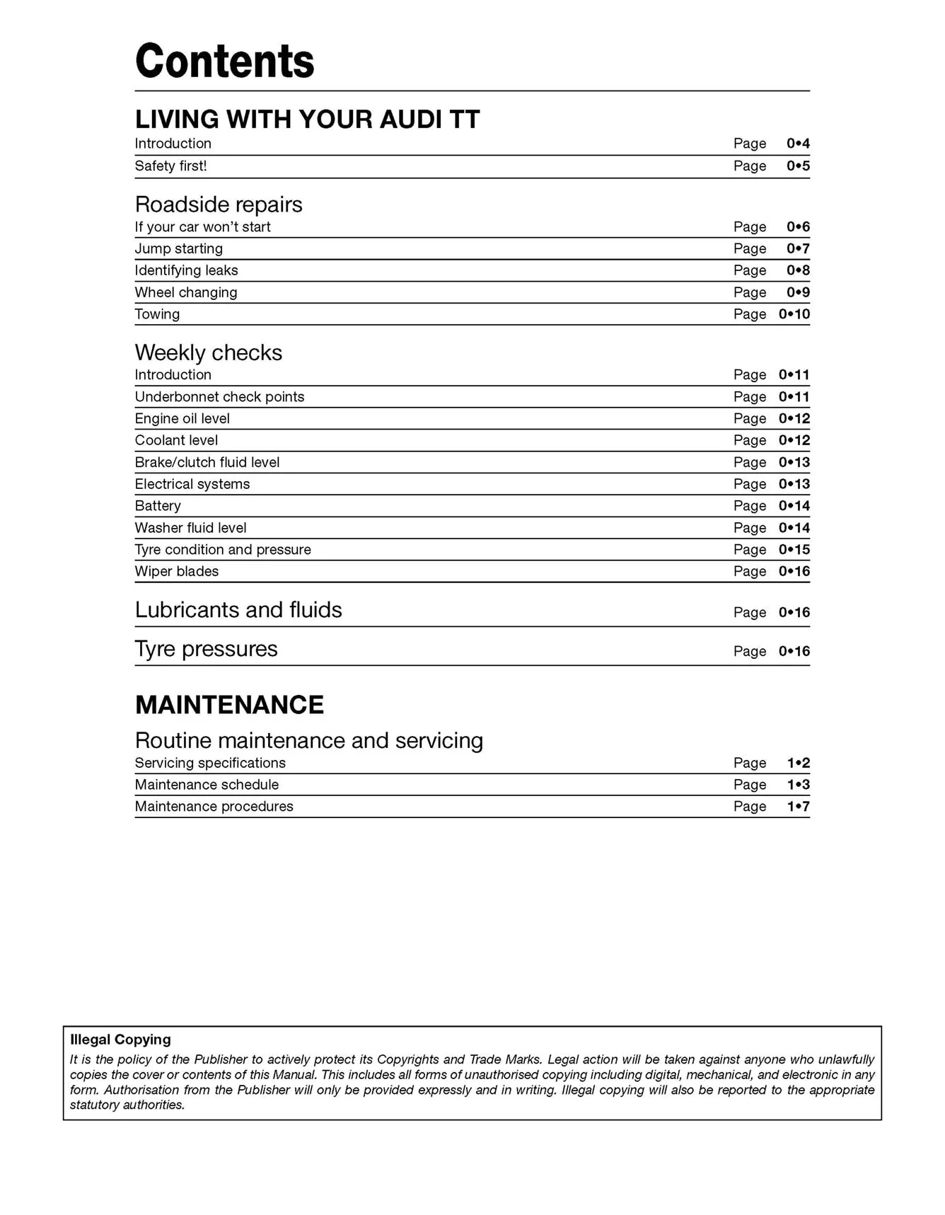 Audi TT (1999-2006) T to 56 Haynes Repair Manual - Image 4