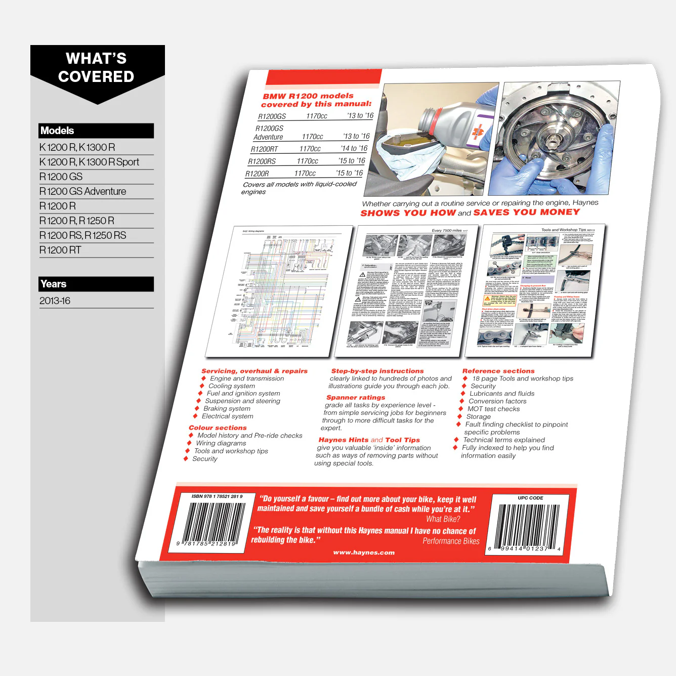 BMW R1200 dohc liquid-cooled Twins (2013-2016) Haynes Repair Manual - Image 3