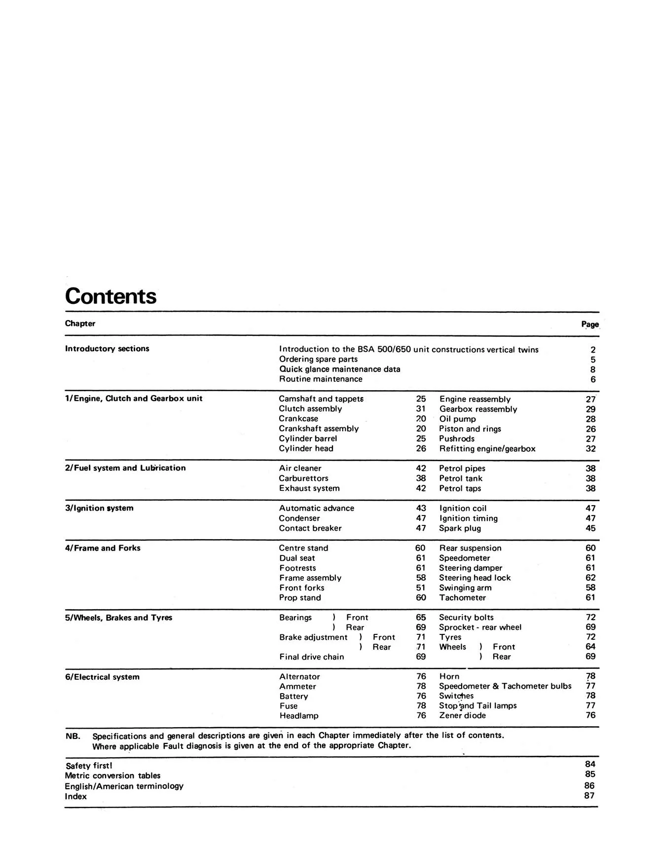 BSA A50 & A65 Twins (1962-1973) Haynes Repair Manual - Image 3