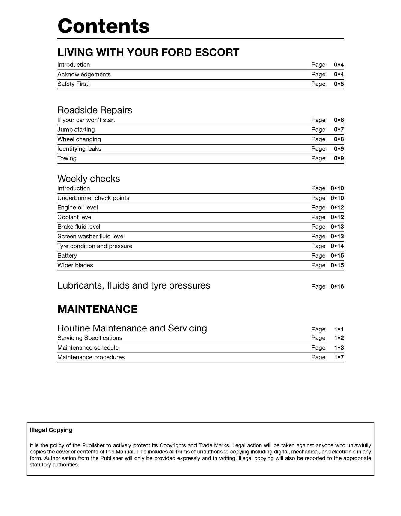 Ford Escort Petrol (Sept 1980-Sept 1990) Haynes Repair Manual - Image 3