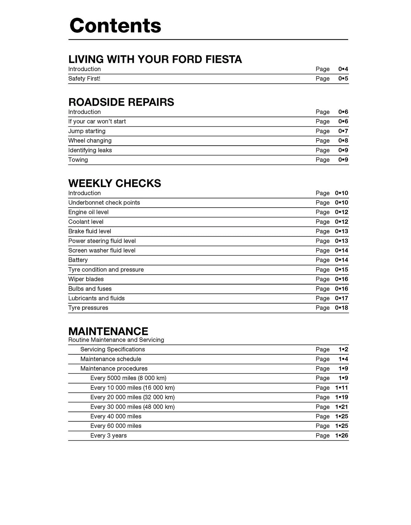 Ford Fiesta Petrol (Feb 1989-Oct 1995) Haynes Repair Manual - Image 3
