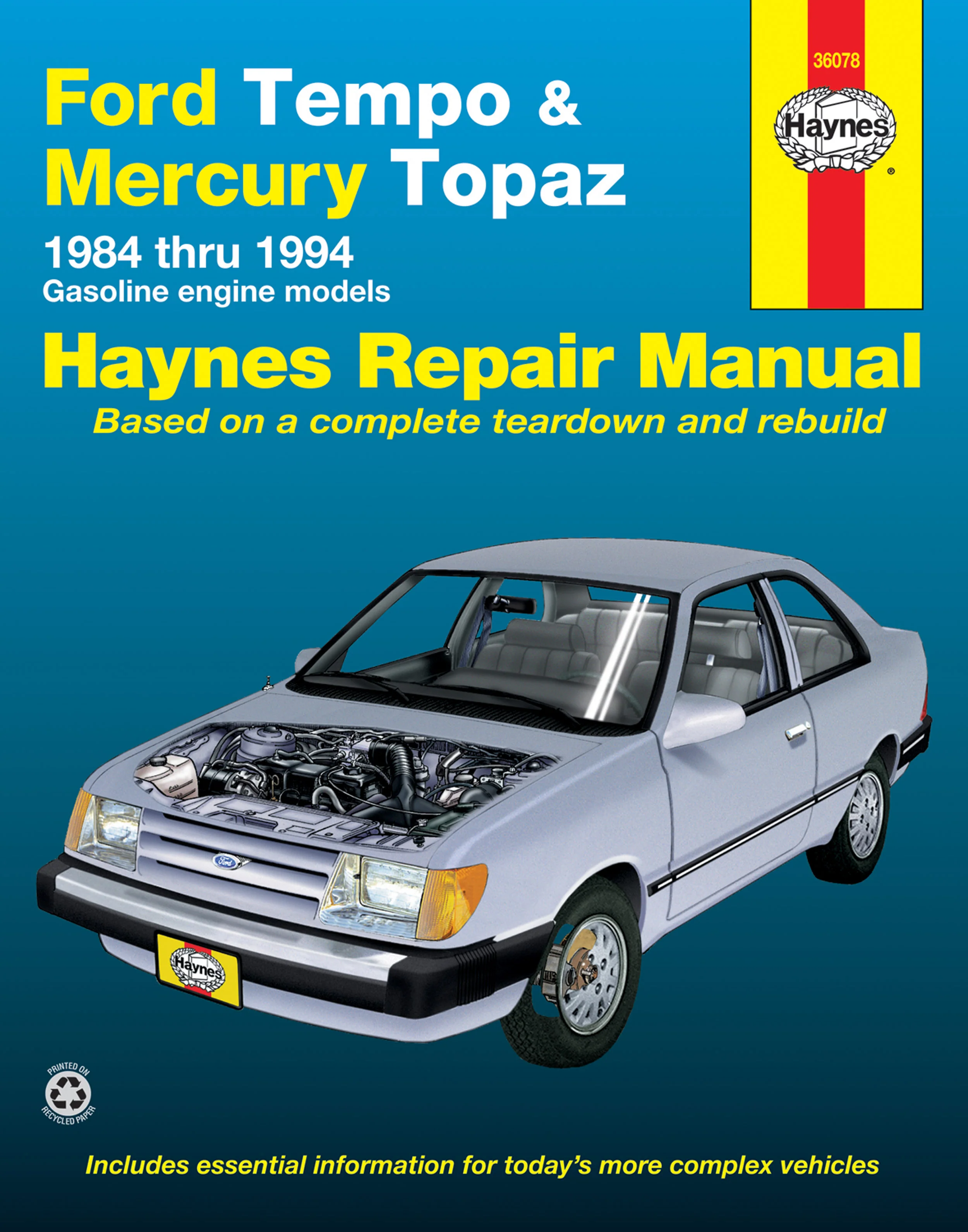 DIY Maintenance & Repair Manuals for Mercury Topaz Cars