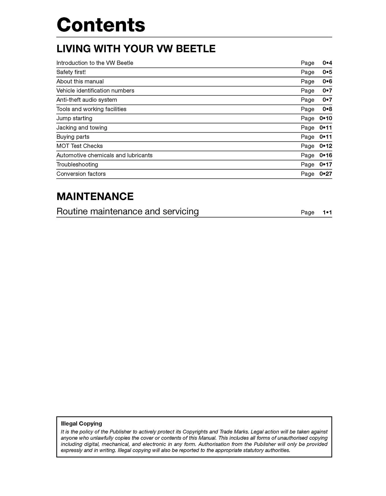 Volkswagen Beetle Petrol & Diesel (Apr 1999-2007) Haynes Repair Manual - Image 3