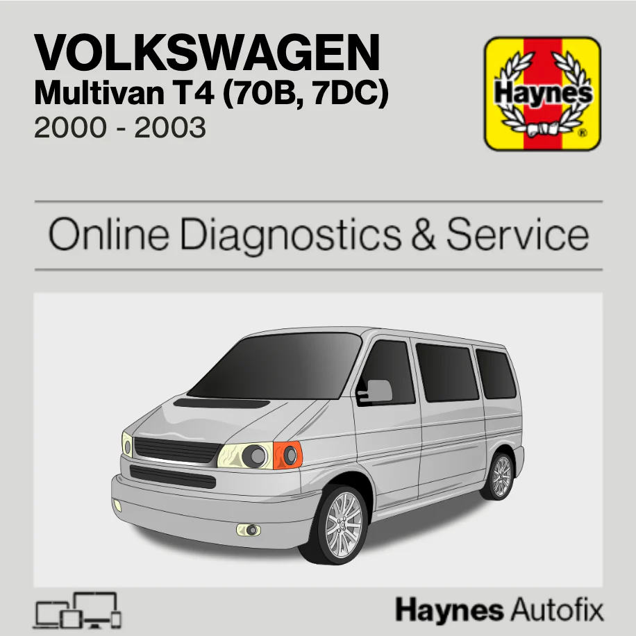 Volkswagen Multivan T4 (70B, 7DC) 2000 to 2003 Haynes Online Diagnostics & Service Guide